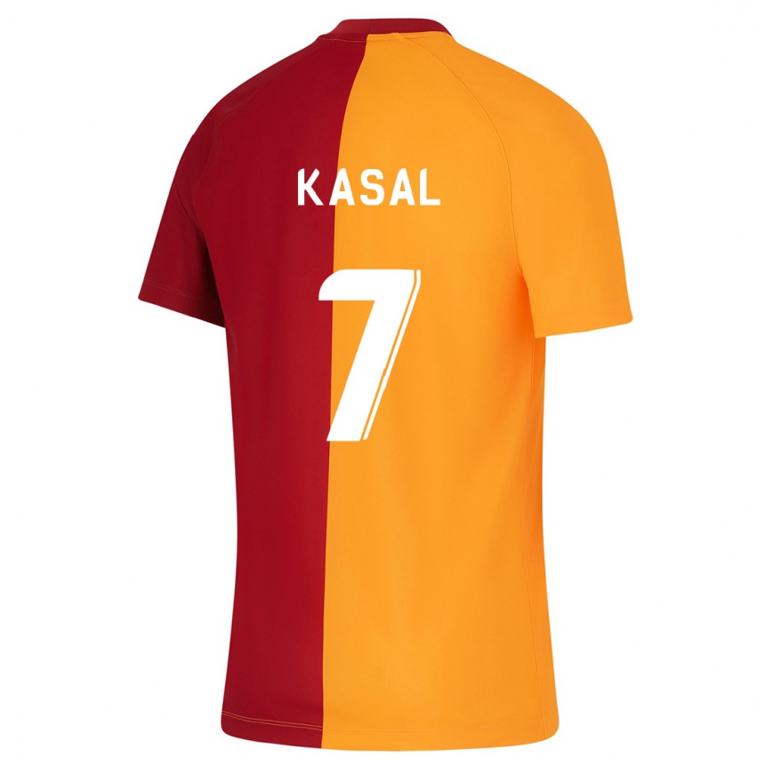 Niño Fútbol Camiseta Yasin Kasal #7 Naranja 1ª Equipación 2023/24