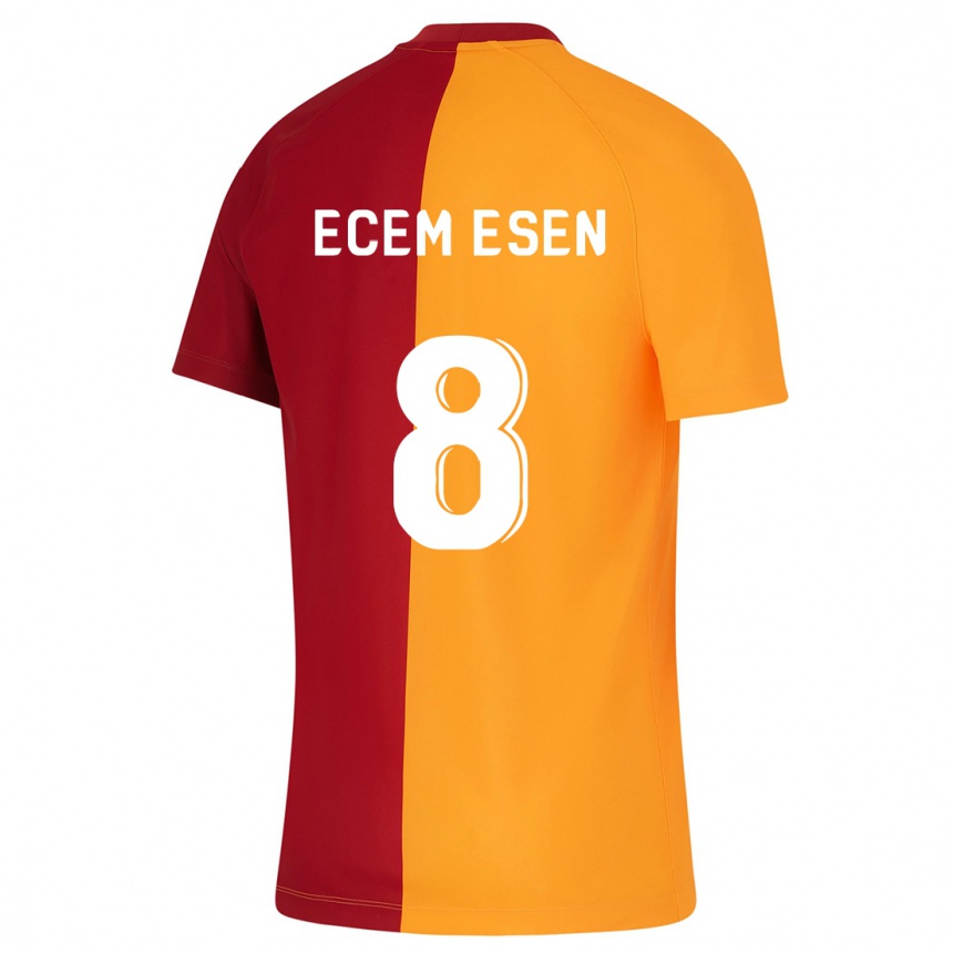 Niño Fútbol Camiseta Emine Ecem Esen #8 Naranja 1ª Equipación 2023/24