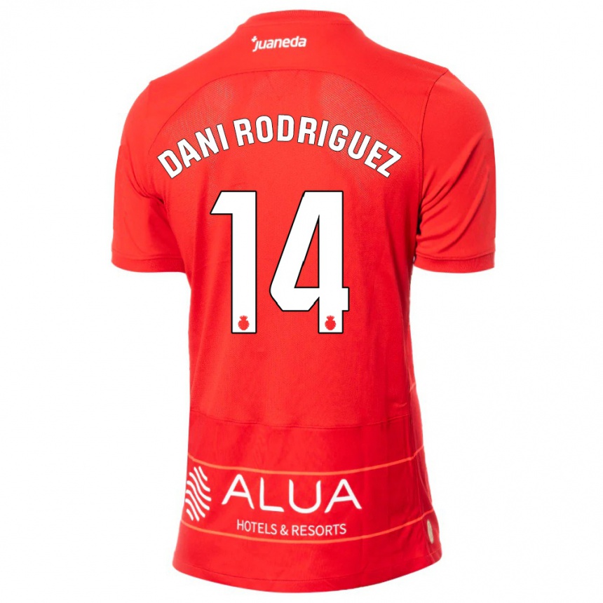 Niño Fútbol Camiseta Dani Rodríguez #14 Rojo 1ª Equipación 2023/24