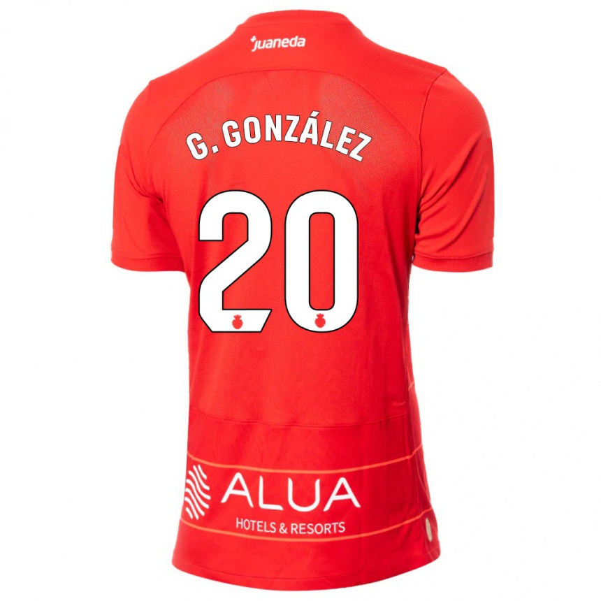 Niño Fútbol Camiseta Giovanni González #20 Rojo 1ª Equipación 2023/24