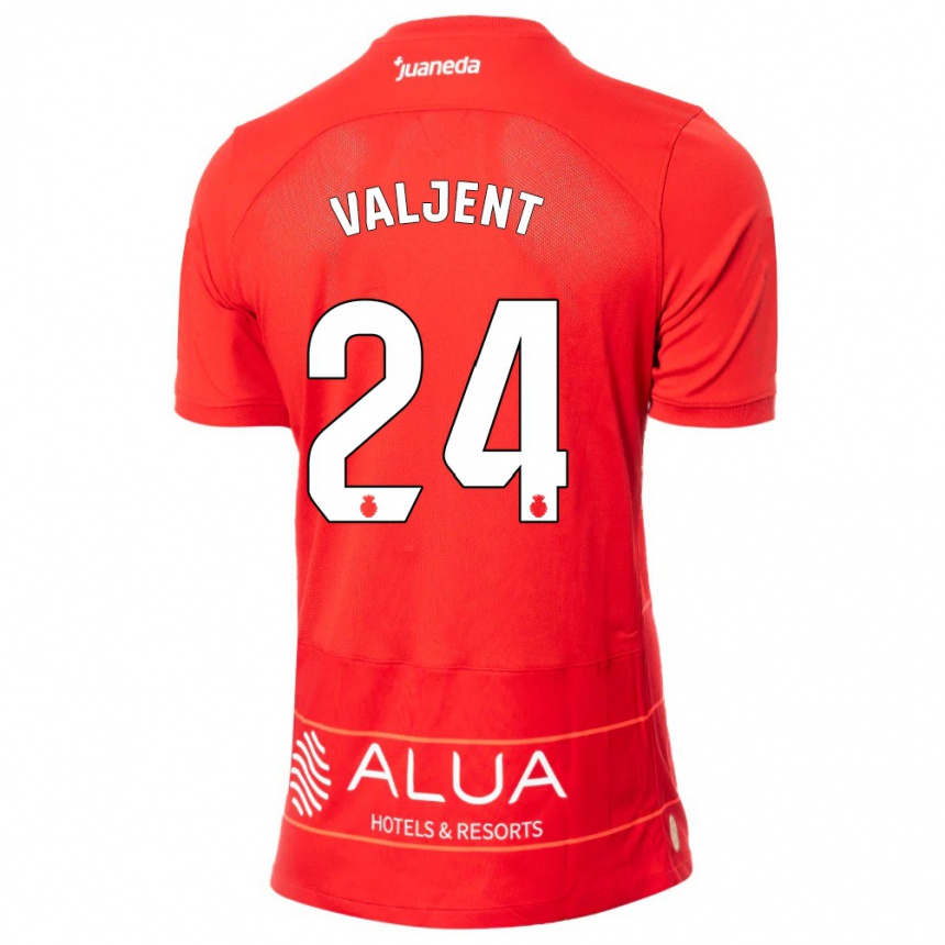 Niño Fútbol Camiseta Martin Valjent #24 Rojo 1ª Equipación 2023/24