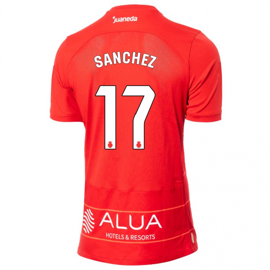 Niño Fútbol Camiseta Avelino Sánchez #17 Rojo 1ª Equipación 2023/24