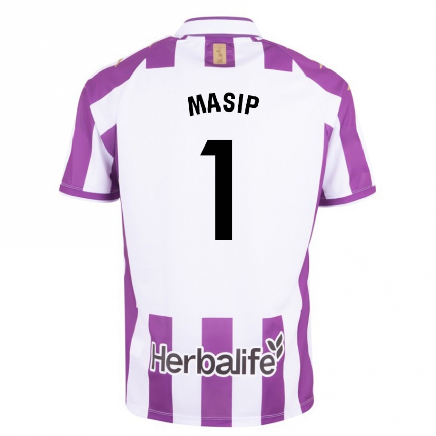 Niño Fútbol Camiseta Jordi Masip #1 Morado 1ª Equipación 2023/24