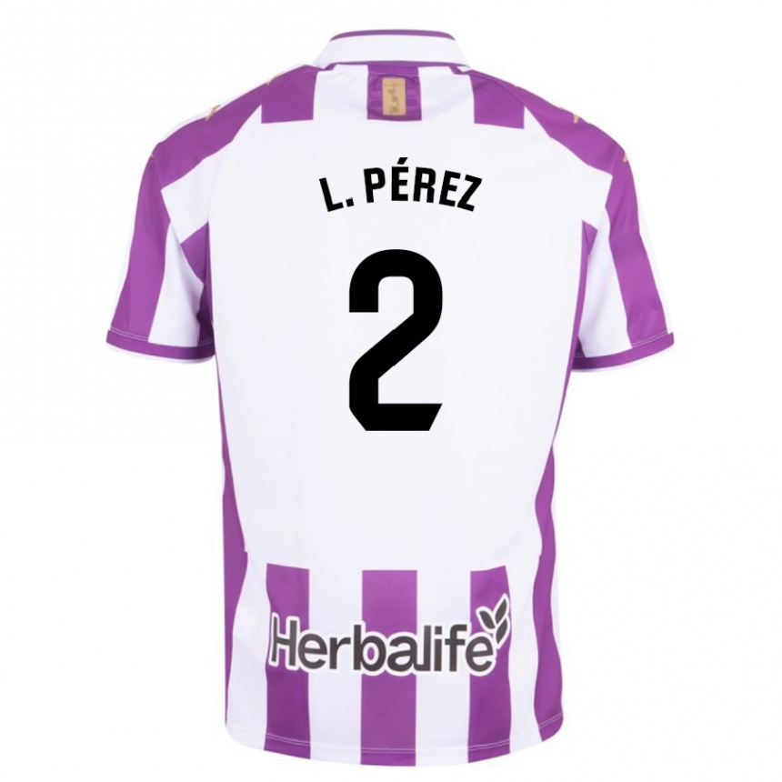 Niño Fútbol Camiseta Luis Pérez #2 Morado 1ª Equipación 2023/24