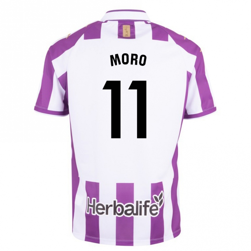 Niño Fútbol Camiseta Raúl Moro #11 Morado 1ª Equipación 2023/24