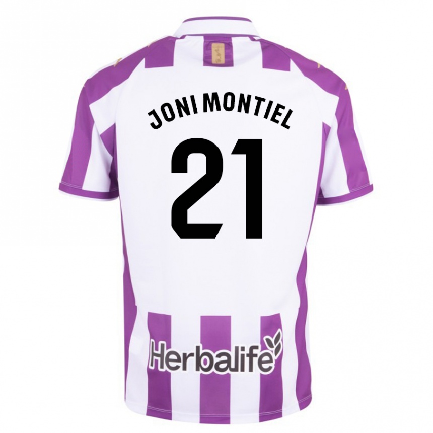 Niño Fútbol Camiseta Joni Montiel #21 Morado 1ª Equipación 2023/24