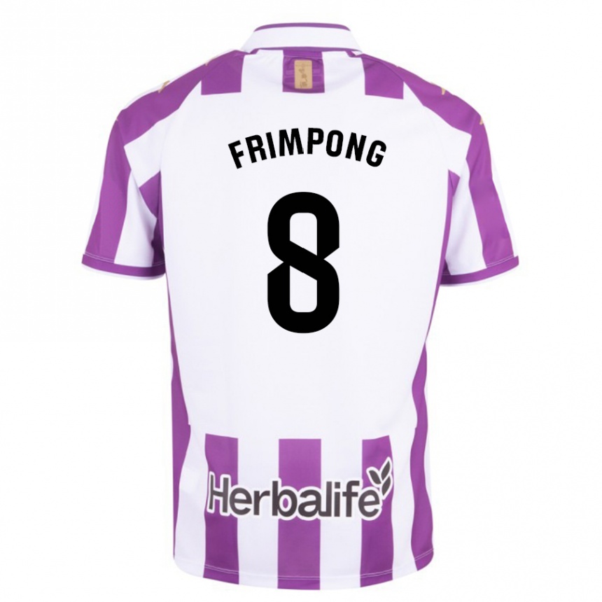 Niño Fútbol Camiseta Eugene Frimpong #8 Morado 1ª Equipación 2023/24