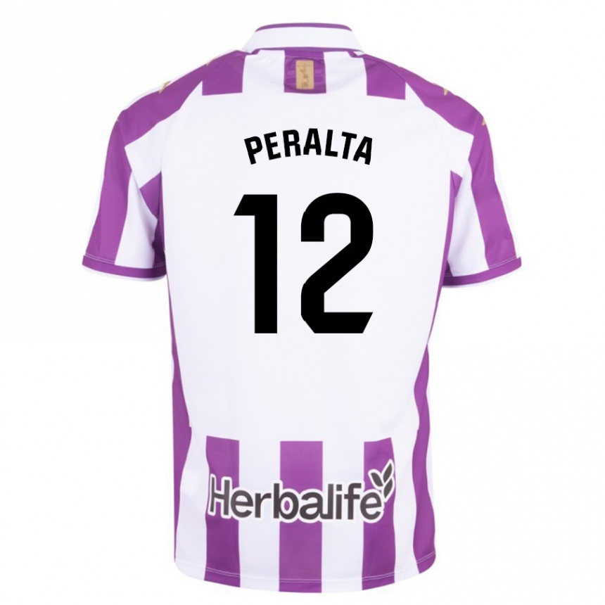 Niño Fútbol Camiseta Fernando Peralta #12 Morado 1ª Equipación 2023/24