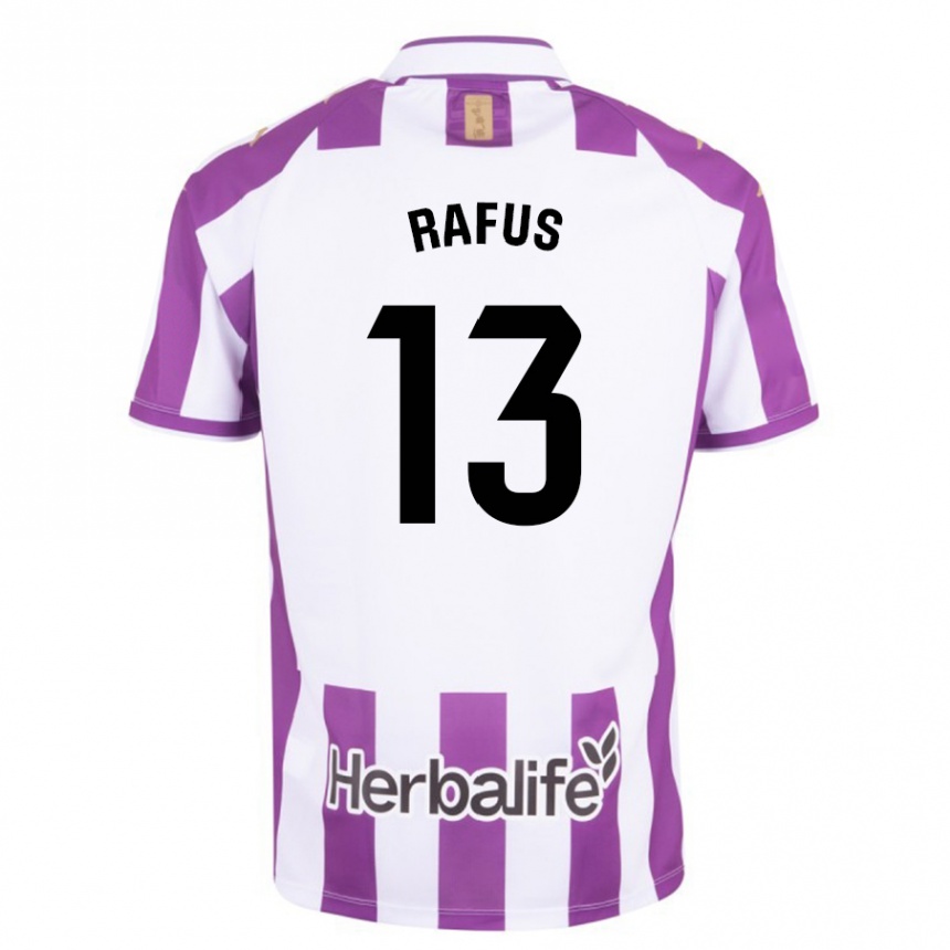 Niño Fútbol Camiseta Arnau Rafus #13 Morado 1ª Equipación 2023/24