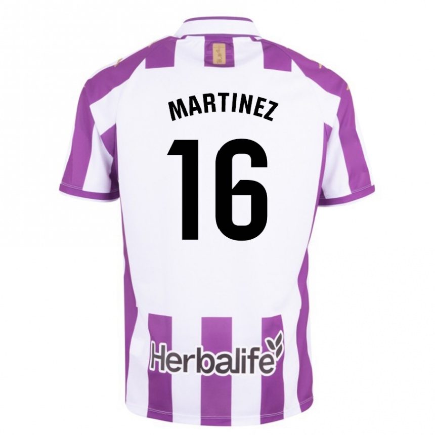 Niño Fútbol Camiseta Jesús Martínez #16 Morado 1ª Equipación 2023/24