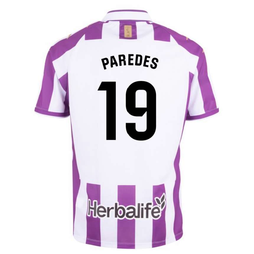 Niño Fútbol Camiseta Yago Paredes #19 Morado 1ª Equipación 2023/24