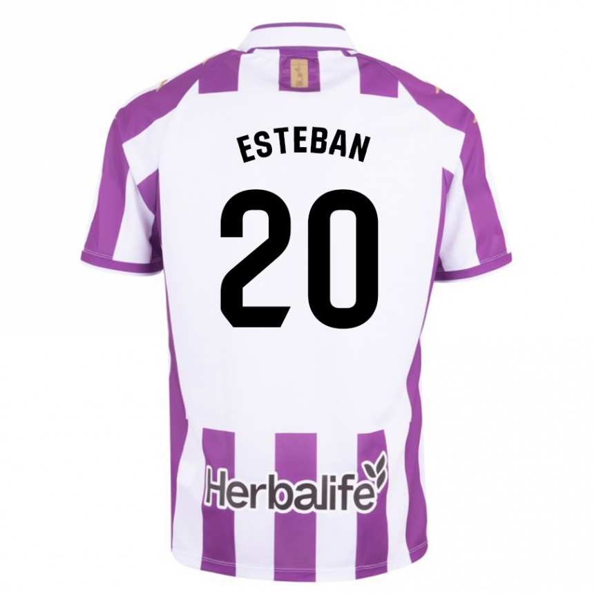 Niño Fútbol Camiseta Sergio Esteban #20 Morado 1ª Equipación 2023/24