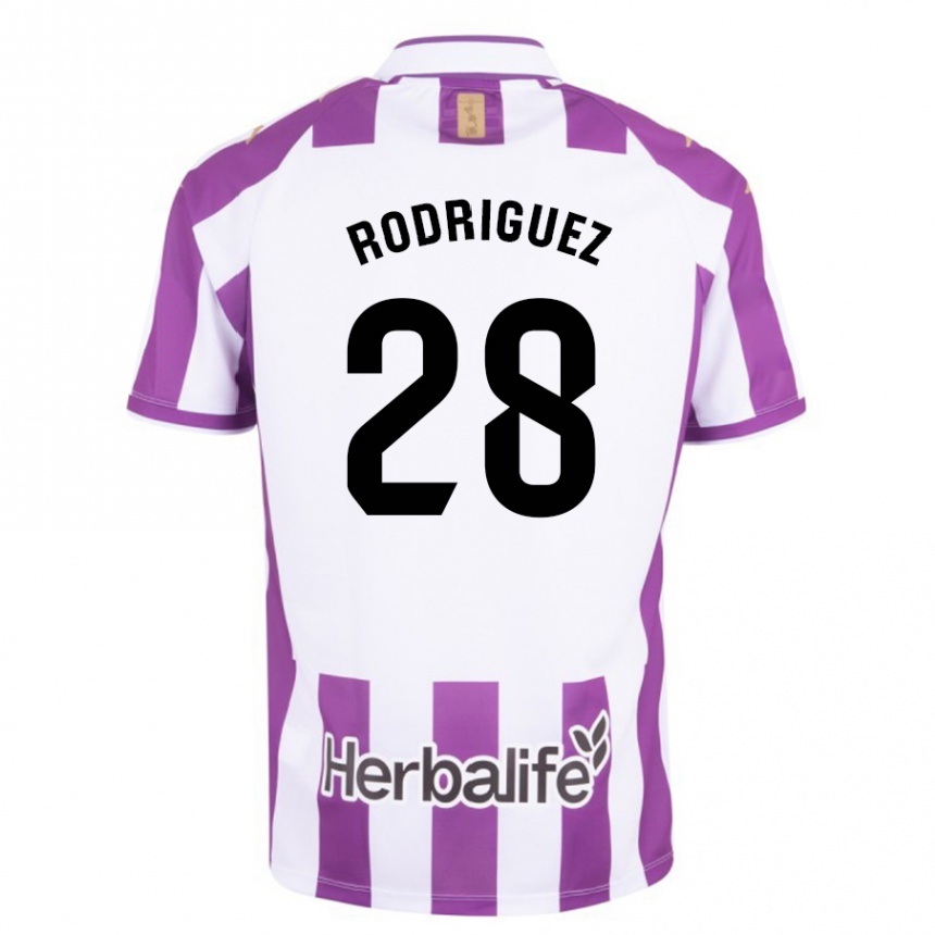 Niño Fútbol Camiseta Yago Rodríguez #28 Morado 1ª Equipación 2023/24