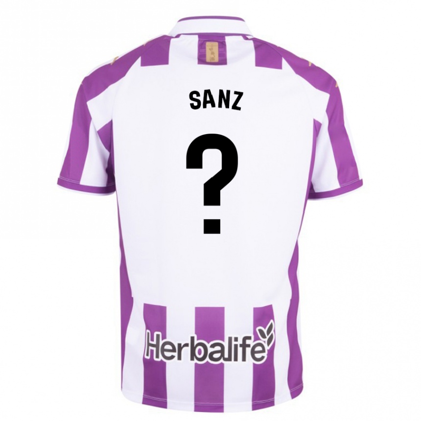 Niño Fútbol Camiseta David Sanz #0 Morado 1ª Equipación 2023/24