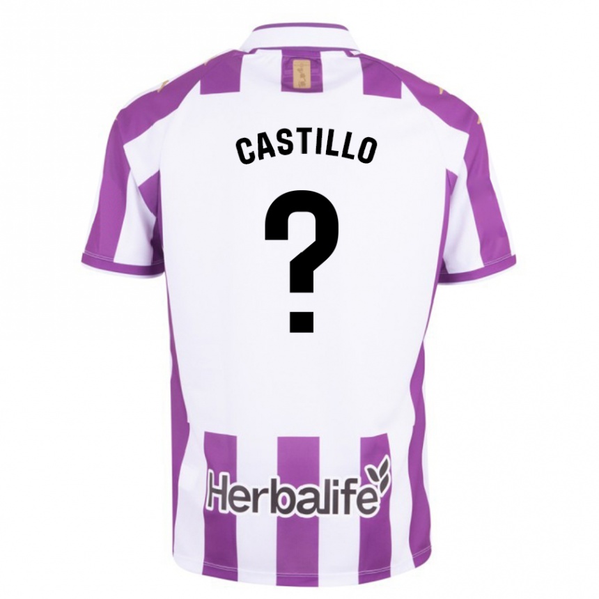 Niño Fútbol Camiseta Gonzalo Castillo #0 Morado 1ª Equipación 2023/24