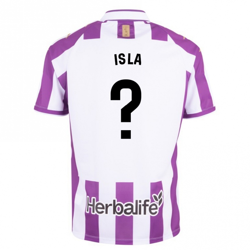 Niño Fútbol Camiseta Cristian Isla #0 Morado 1ª Equipación 2023/24