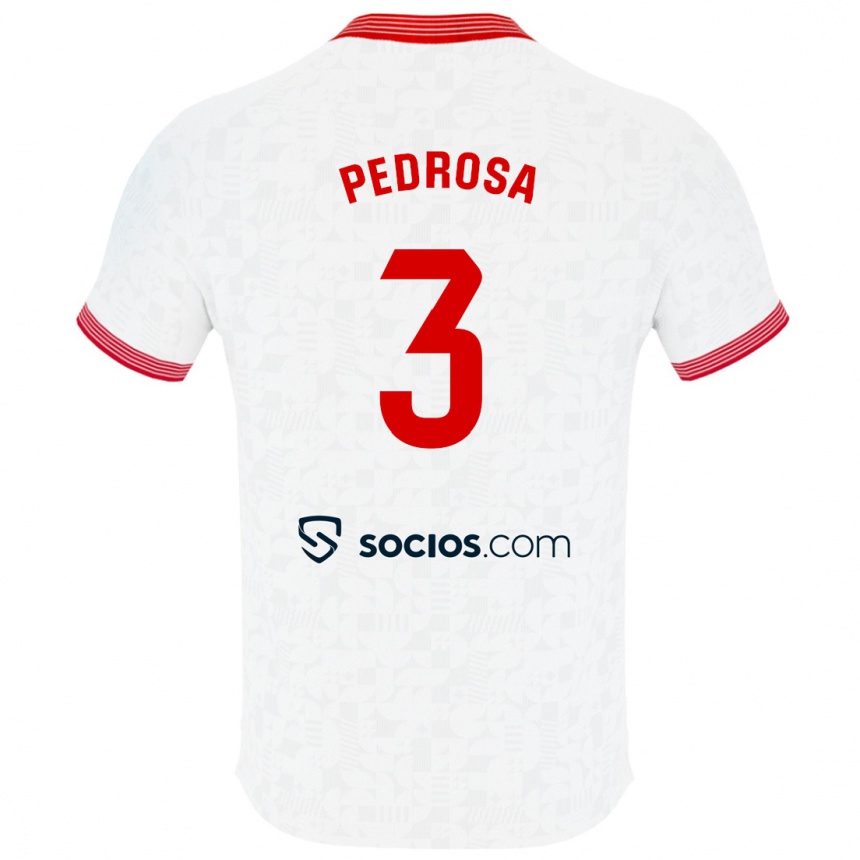 Niño Fútbol Camiseta Adrià Pedrosa #3 Blanco 1ª Equipación 2023/24