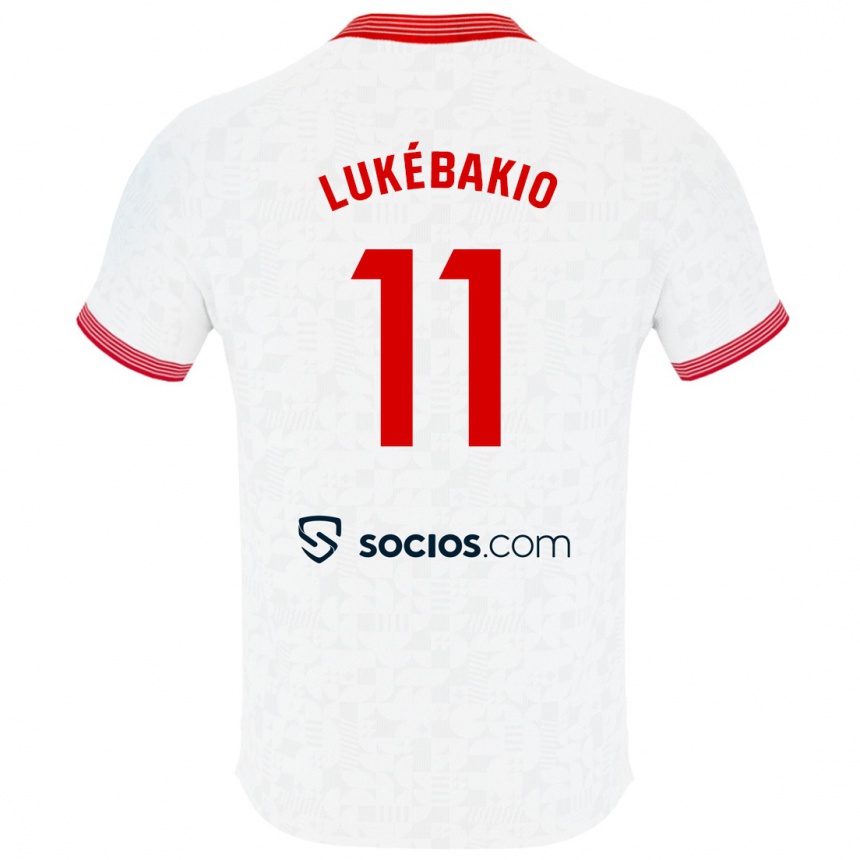 Niño Fútbol Camiseta Dodi Lukébakio #11 Blanco 1ª Equipación 2023/24