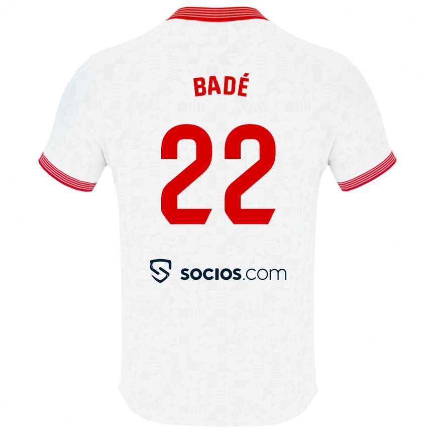 Niño Fútbol Camiseta Loïc Badé #22 Blanco 1ª Equipación 2023/24