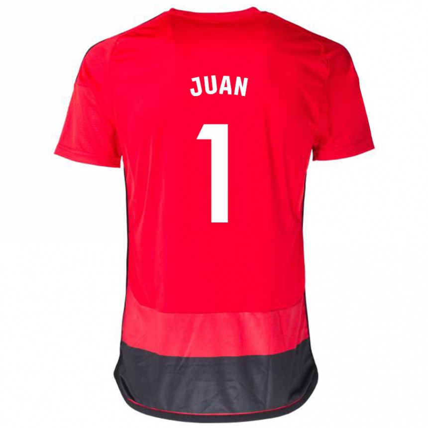 Niño Fútbol Camiseta Ramón Juan #1 Negro Rojo 1ª Equipación 2023/24