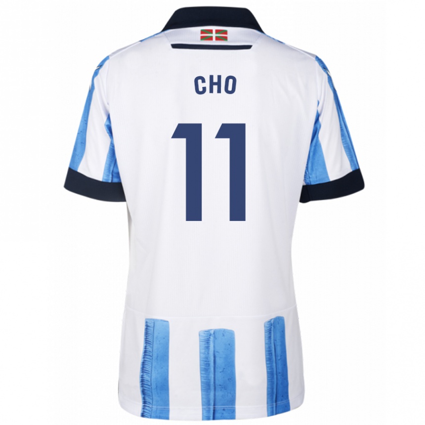 Niño Fútbol Camiseta Mohamed-Ali Cho #11 Azul Blanco 1ª Equipación 2023/24