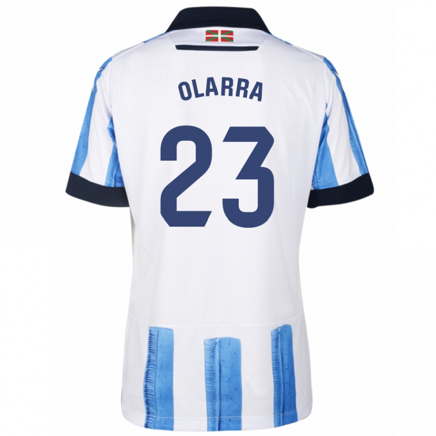 Niño Fútbol Camiseta Aimar Olarra #23 Azul Blanco 1ª Equipación 2023/24