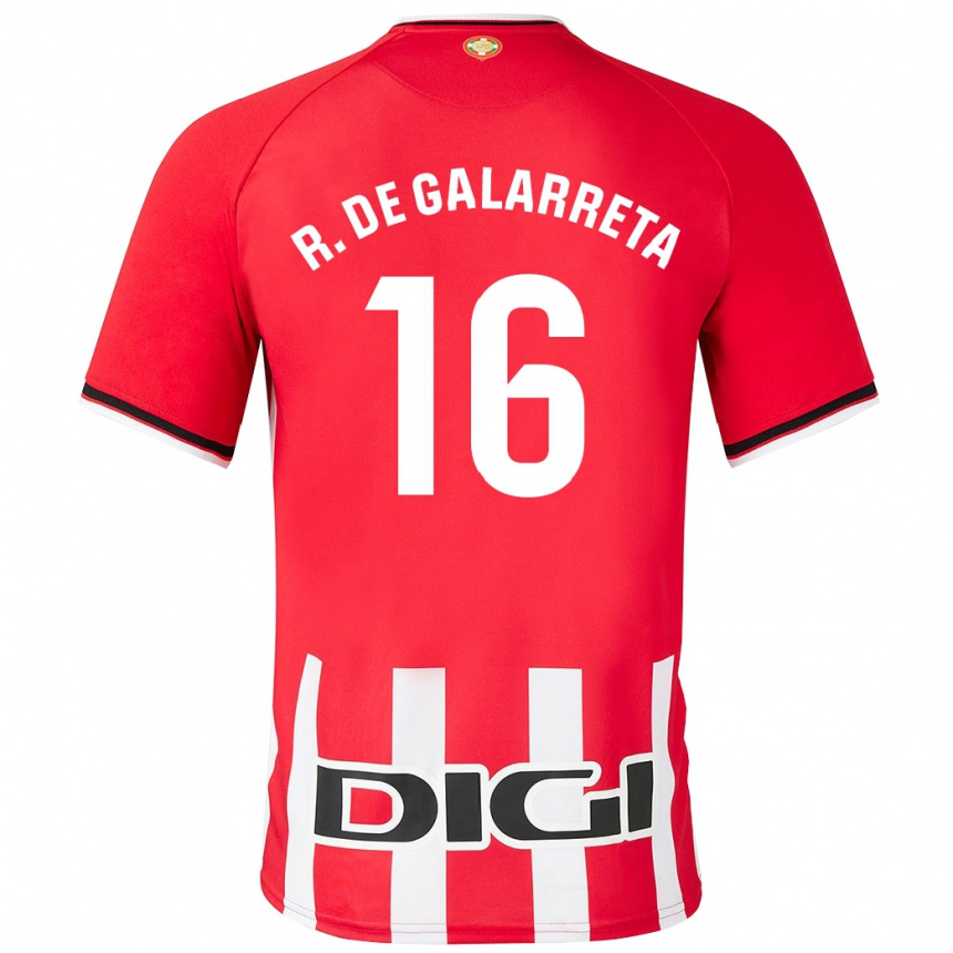 Niño Fútbol Camiseta Iñigo Ruiz De Galarreta #16 Rojo 1ª Equipación 2023/24