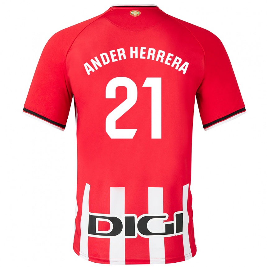 Niño Fútbol Camiseta Ander Herrera #21 Rojo 1ª Equipación 2023/24