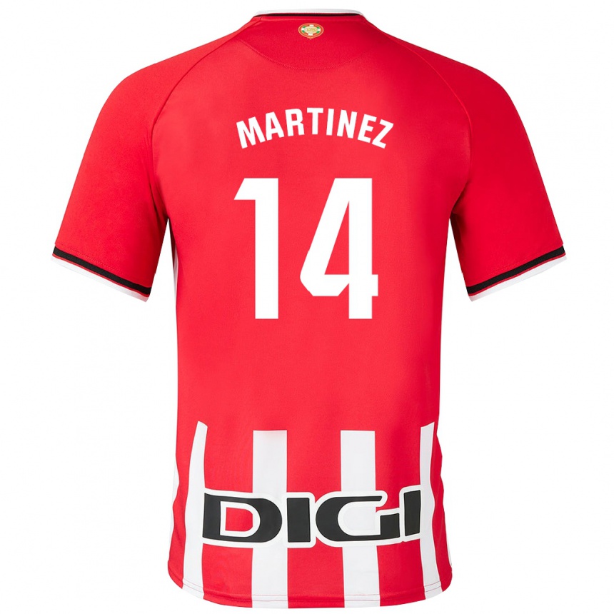 Niño Fútbol Camiseta Pablo Martínez #14 Rojo 1ª Equipación 2023/24