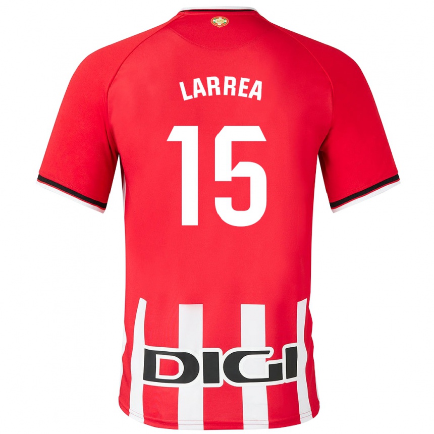 Niño Fútbol Camiseta Beñat Larrea #15 Rojo 1ª Equipación 2023/24