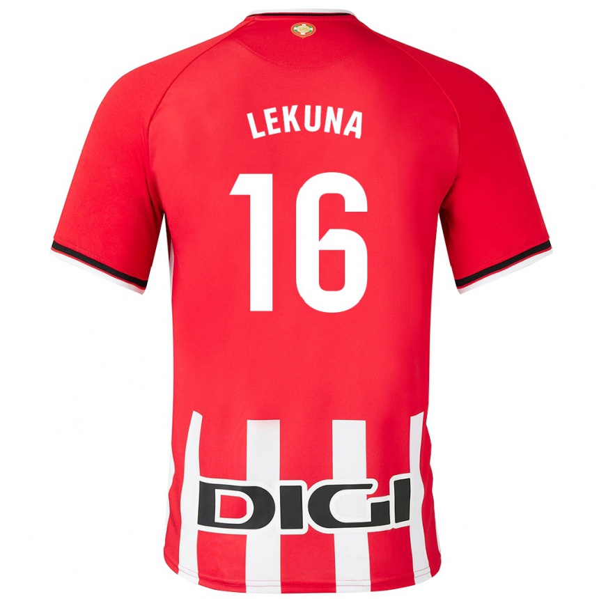 Niño Fútbol Camiseta Adrián Lekuna #16 Rojo 1ª Equipación 2023/24