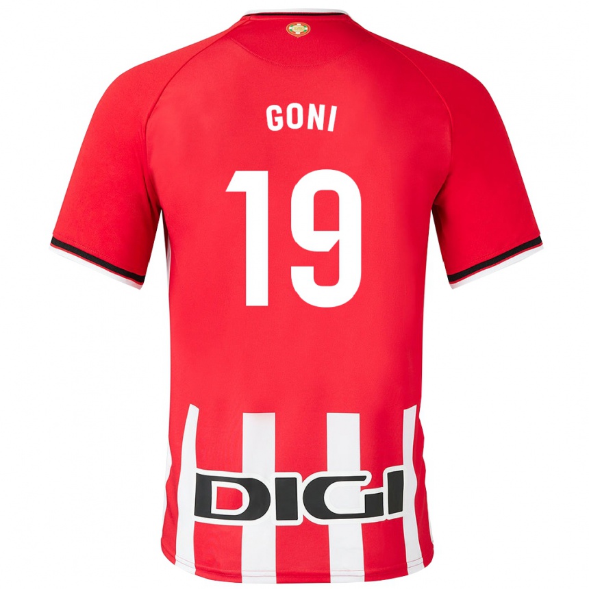 Niño Fútbol Camiseta Marcos Goñi #19 Rojo 1ª Equipación 2023/24