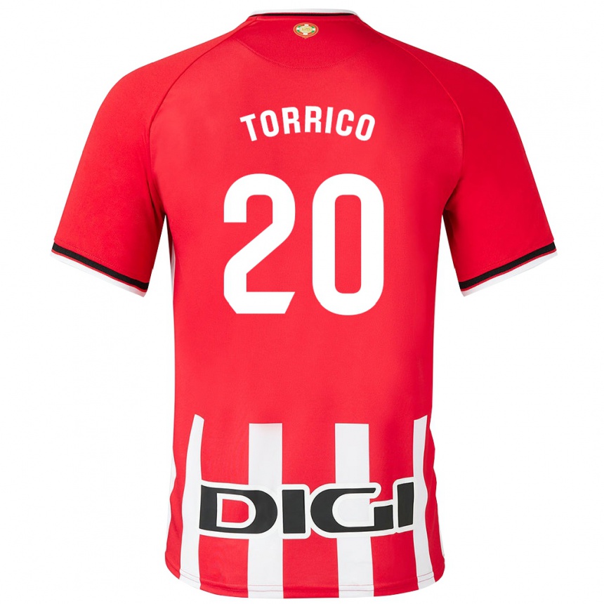 Niño Fútbol Camiseta Aitor Torrico #20 Rojo 1ª Equipación 2023/24