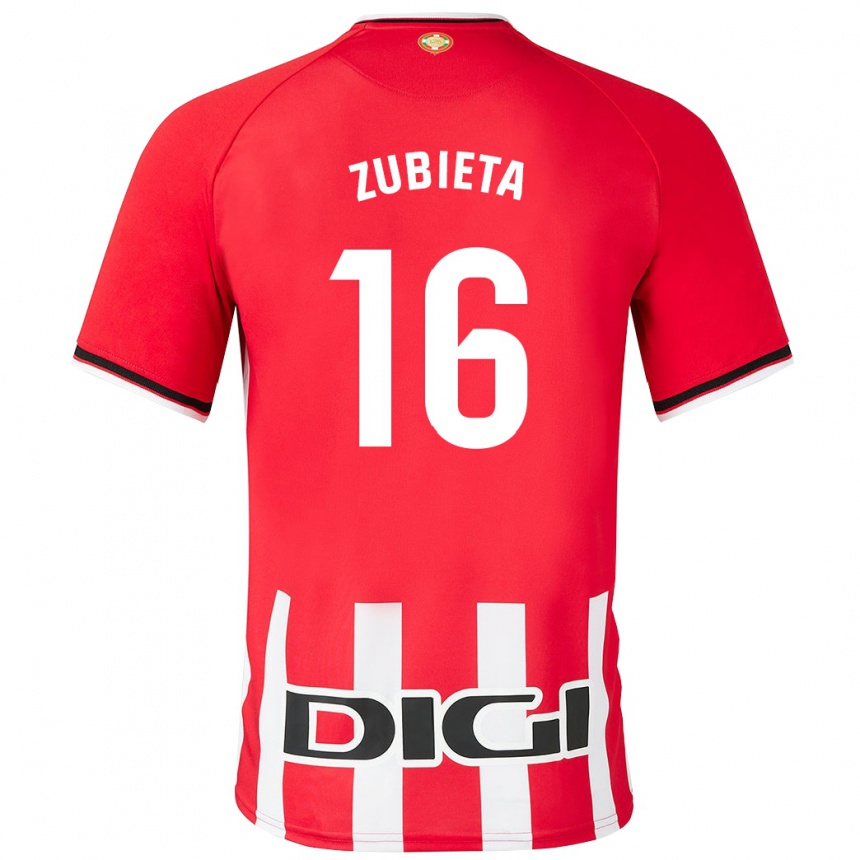 Niño Fútbol Camiseta Maite Zubieta Arambarri #16 Rojo 1ª Equipación 2023/24