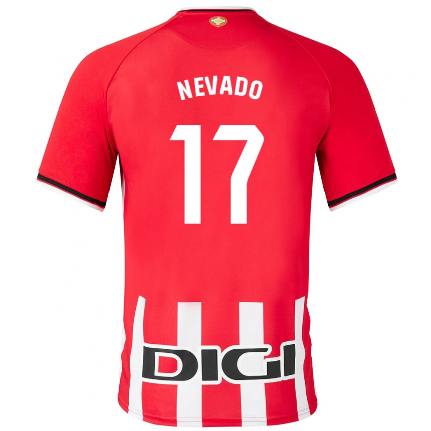 Niño Fútbol Camiseta Nerea Nevado Gómez #17 Rojo 1ª Equipación 2023/24