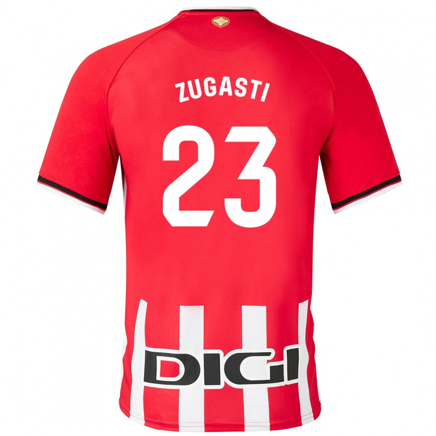 Niño Fútbol Camiseta Patricia Zugasti Oses #23 Rojo 1ª Equipación 2023/24