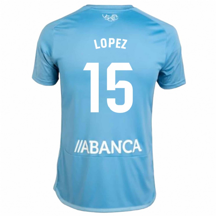 Niño Fútbol Camiseta Fer López #15 Azul 1ª Equipación 2023/24