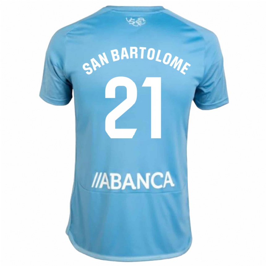 Niño Fútbol Camiseta Víctor San Bartolomé #21 Azul 1ª Equipación 2023/24