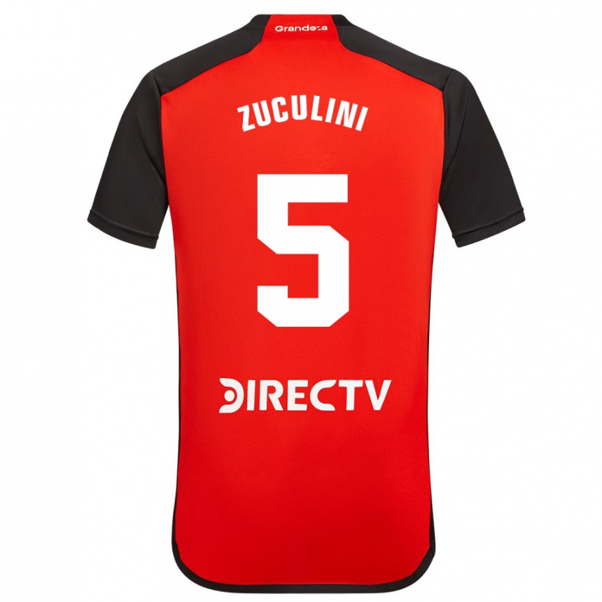 Niño Fútbol Camiseta Bruno Zuculini #5 Rojo 2ª Equipación 2023/24