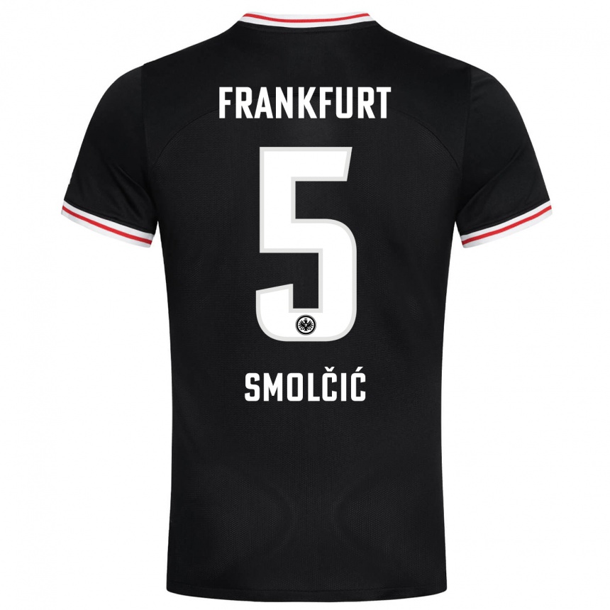 Niño Fútbol Camiseta Hrvoje Smolcic #5 Negro 2ª Equipación 2023/24