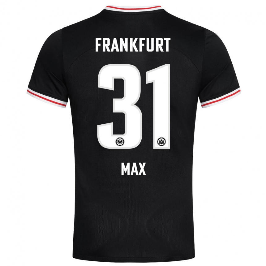 Niño Fútbol Camiseta Philipp Max #31 Negro 2ª Equipación 2023/24