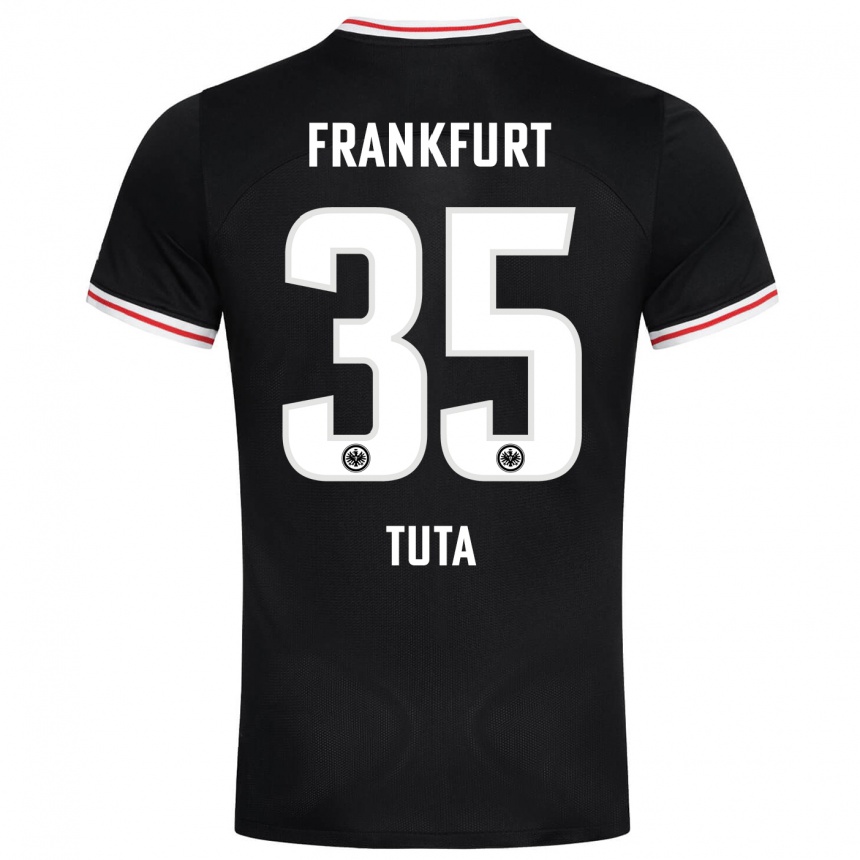 Niño Fútbol Camiseta Tuta #35 Negro 2ª Equipación 2023/24