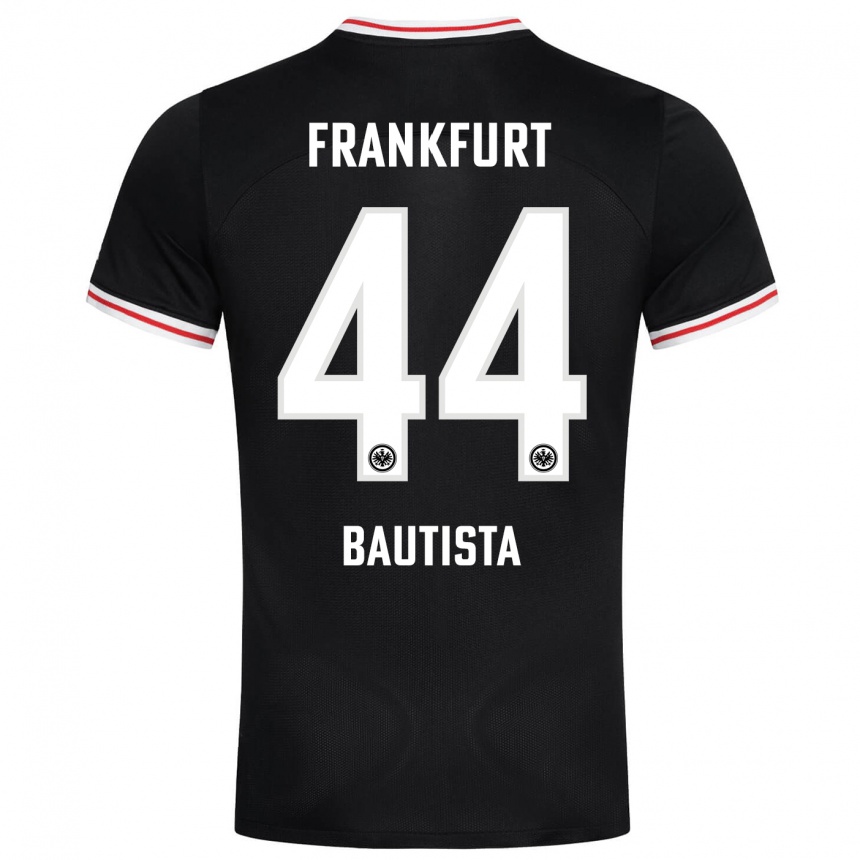 Niño Fútbol Camiseta Davis Bautista #44 Negro 2ª Equipación 2023/24