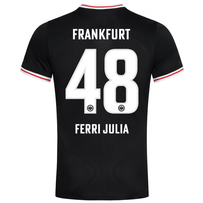 Niño Fútbol Camiseta Nacho Ferri #48 Negro 2ª Equipación 2023/24