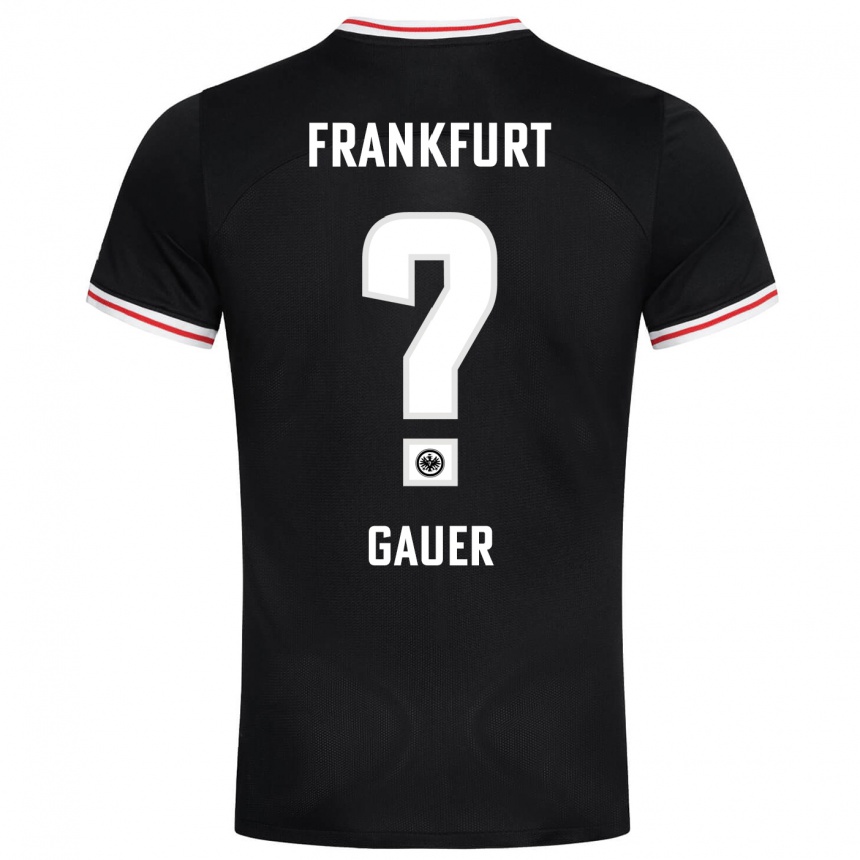 Niño Fútbol Camiseta Luke Gauer #0 Negro 2ª Equipación 2023/24