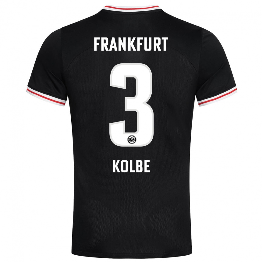 Niño Fútbol Camiseta Louis Kolbe #3 Negro 2ª Equipación 2023/24