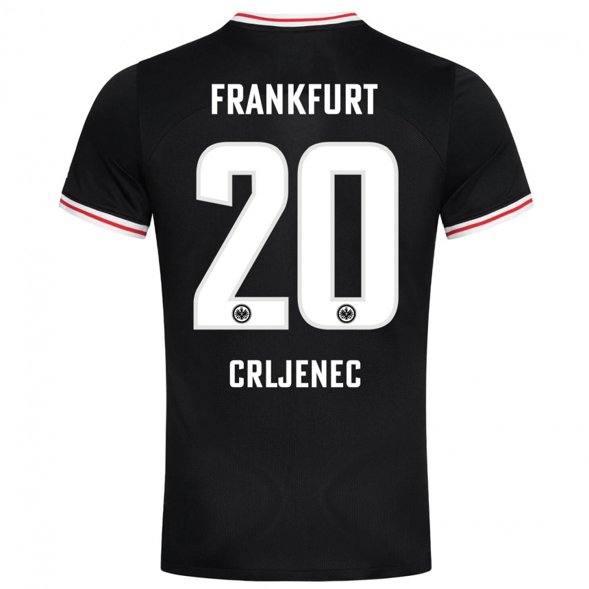 Niño Fútbol Camiseta Dominik Crljenec #20 Negro 2ª Equipación 2023/24