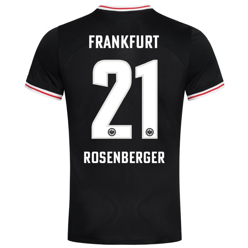 Niño Fútbol Camiseta Robin Rosenberger #21 Negro 2ª Equipación 2023/24