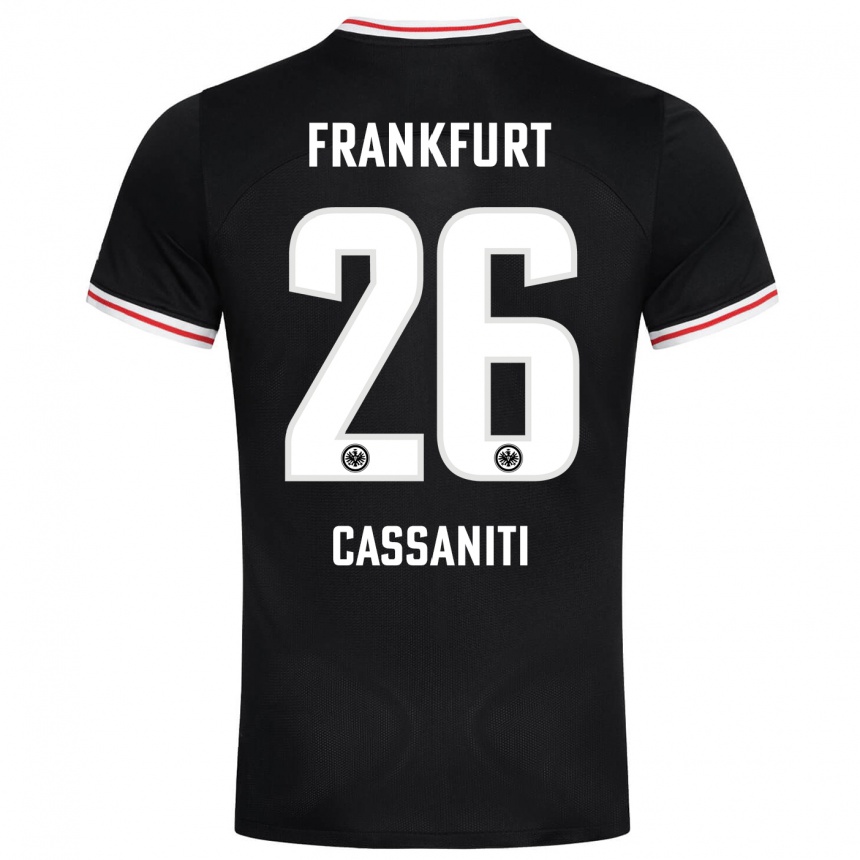 Niño Fútbol Camiseta Nino Cassaniti #26 Negro 2ª Equipación 2023/24