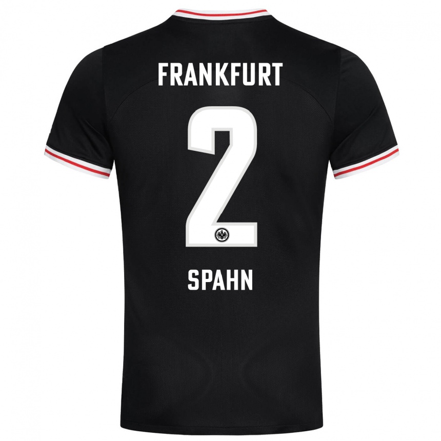 Niño Fútbol Camiseta Maurice Spahn #2 Negro 2ª Equipación 2023/24